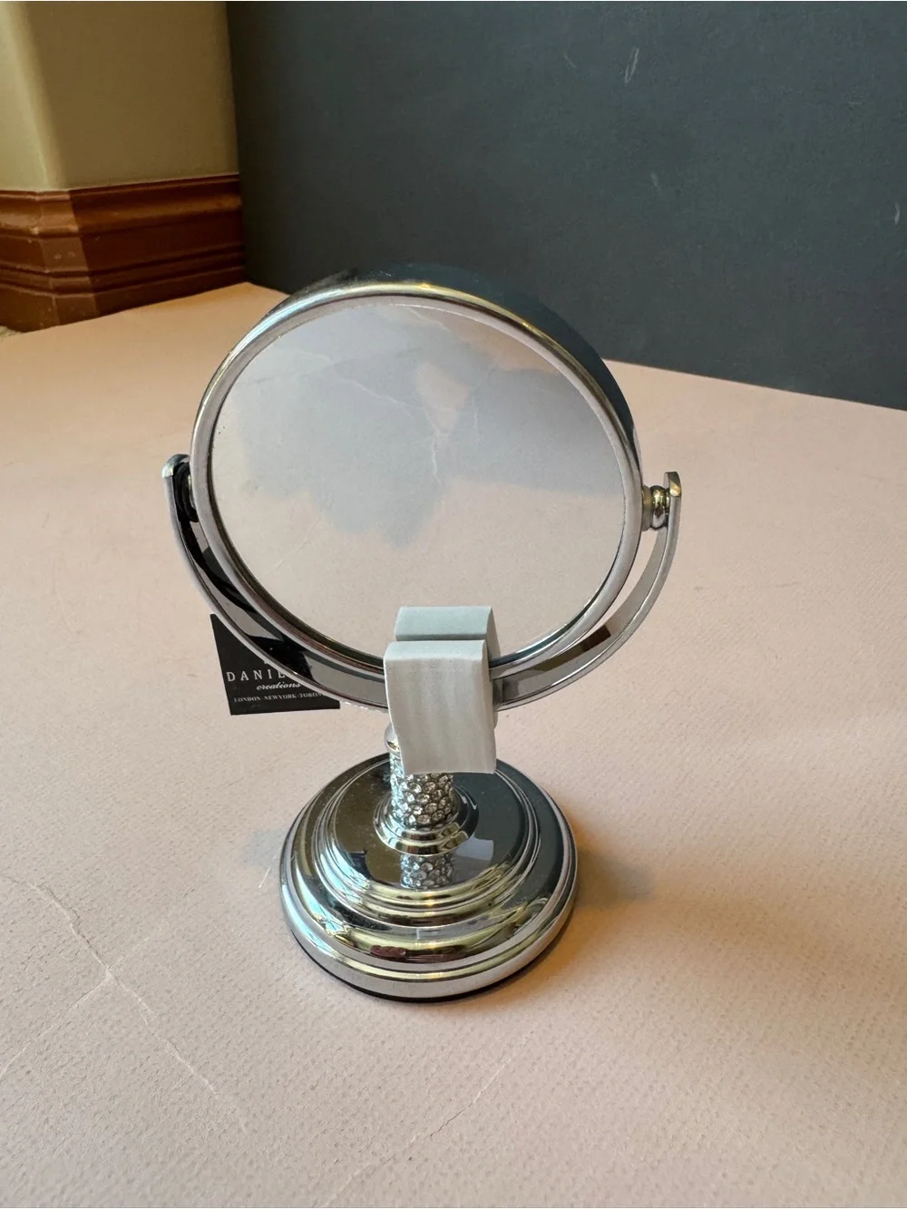 Danielle 4X Magnifying Vanity Mirror in Silver